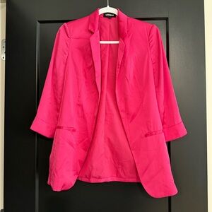 Express Women's Vibrant Pink Blazer